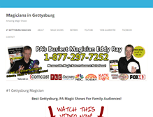 Tablet Screenshot of gettysburgkidsmagician.com